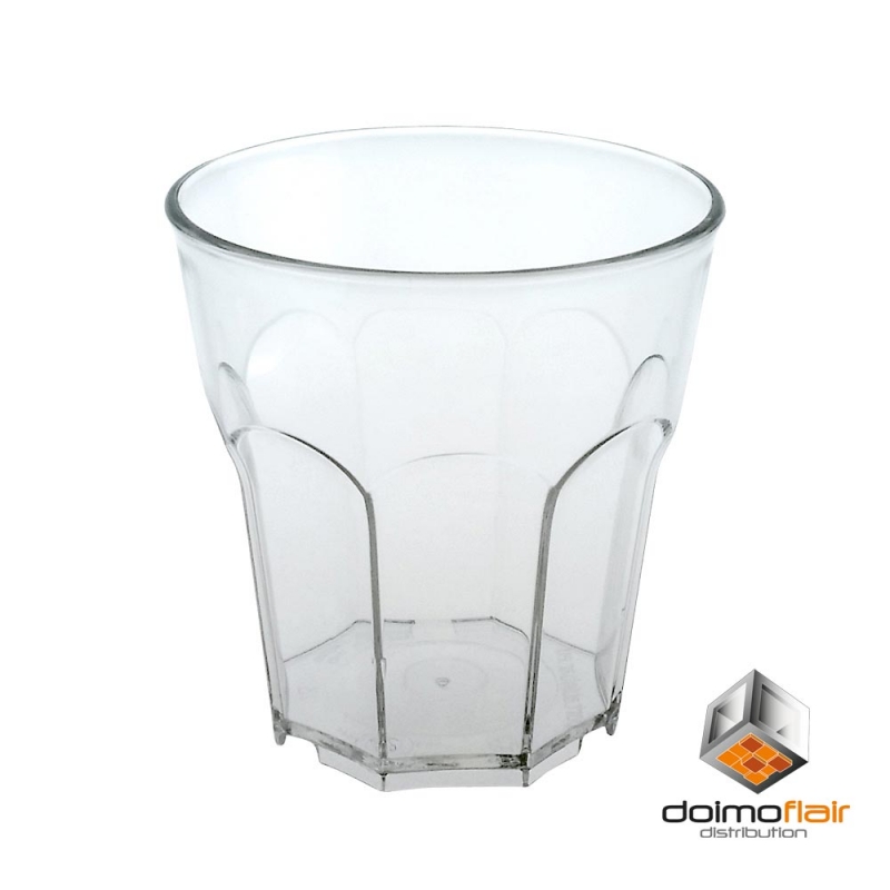 Cocktailglas aus Kunststoff Rocks 25 cl. Stapelbar Set 14 Stück