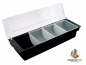 Preview: Ingredient container Condiment Holder 4 containers 0.7 liter plastic