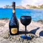 Preview: Black plastic balloon wine glass 40 cl.