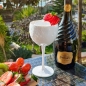 Preview: White plastic balloon wine glass 40 cl.