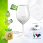 Preview: Reusable wineglass made of white plastic 51 cl.