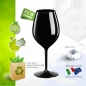 Preview: Reusable wineglass black