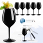 Preview: Reusable wineglass black