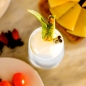 Preview: Reusable wineglass white made of plastic 47 cl.