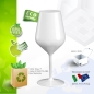 Preview: Wine glass reusable white plastic