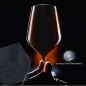 Preview: Mehrweg Weinglas schwarz aus Kunststoff 47 cl