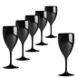 Preview: Black polycarbonate wine glass 34 cl.