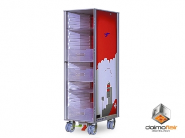 Airline trolley in aluminum Airport Design