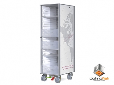 Flugzeugtrolley in Aluminium Welt Design