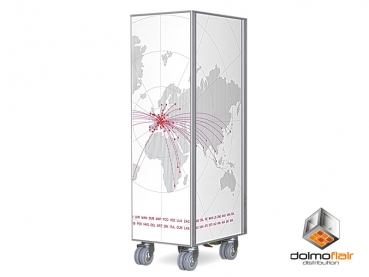 Flugzeugtrolley in Aluminium Welt Design