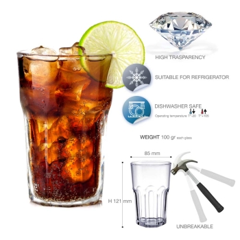 Cocktail glass Granity made of plastic