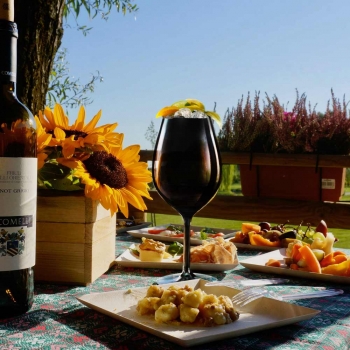 Reusable wineglass black