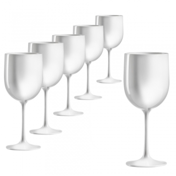 Weinglas aus Kunststoff Piscine Weiß 48 cl. Set 6 Stück - Kopie