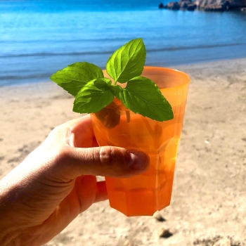 Cocktailbecher Orange