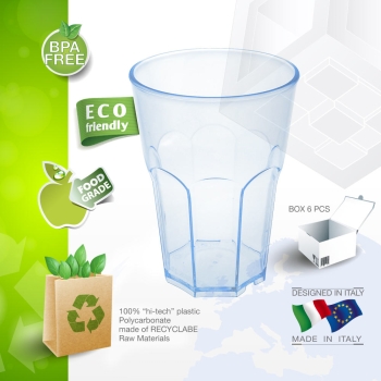 Cocktail glass made of plastic