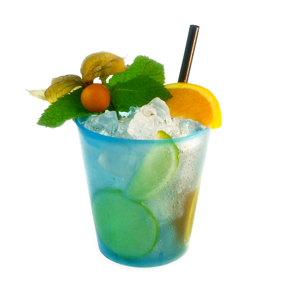 Cocktail Cup MonoIdea turquoise made of light plastic Different Colors