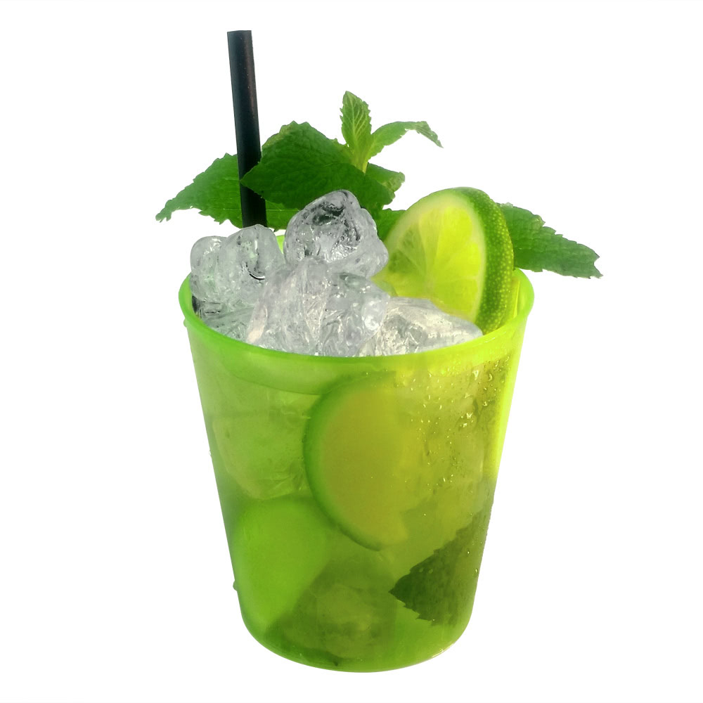 Cocktail Cup MonoIdea Green made of light plastic Different Colors