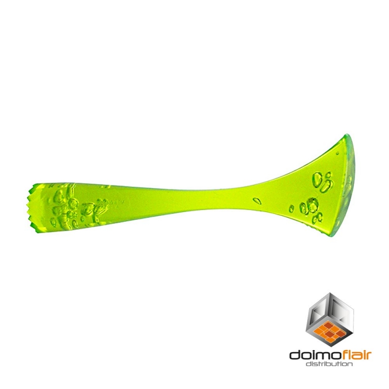 Muddler ergonomic plastic handle with wavy end