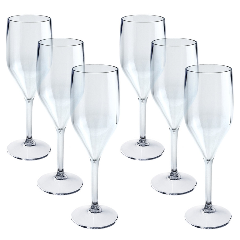 Champagne glass 15 cl. transparent