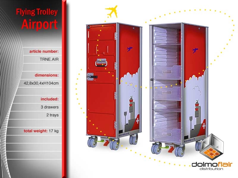 Airline trolley in aluminum Airport Design