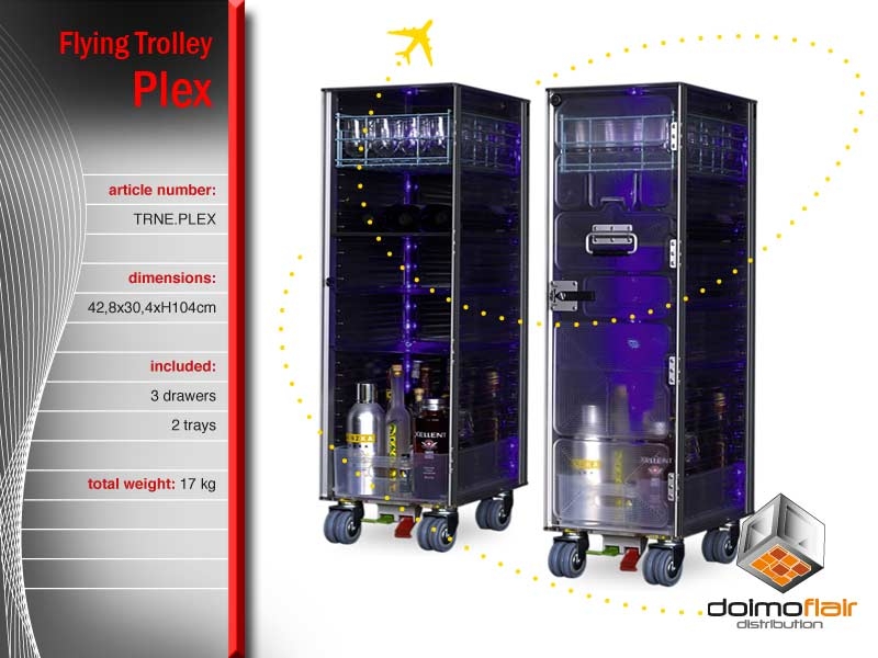 Flugzeugtrolley Plexi Design