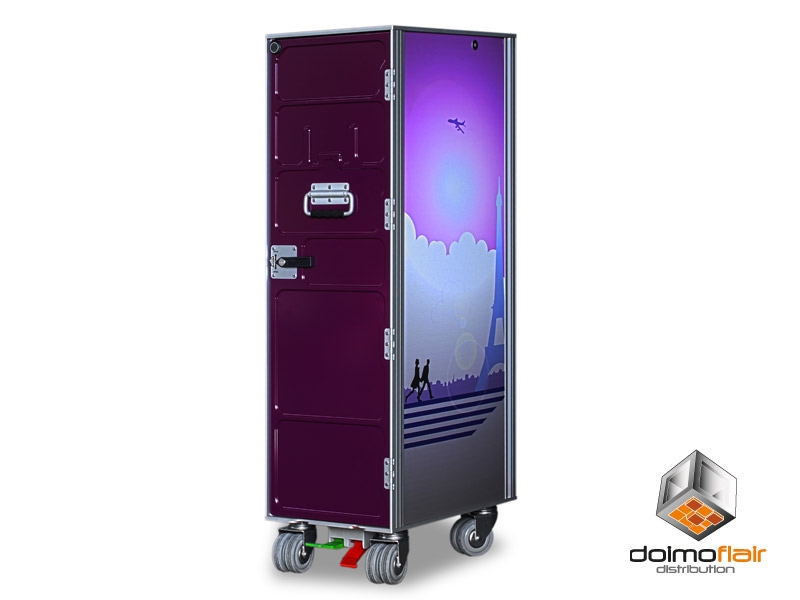 Airlien trolley in aluminum Paris Design