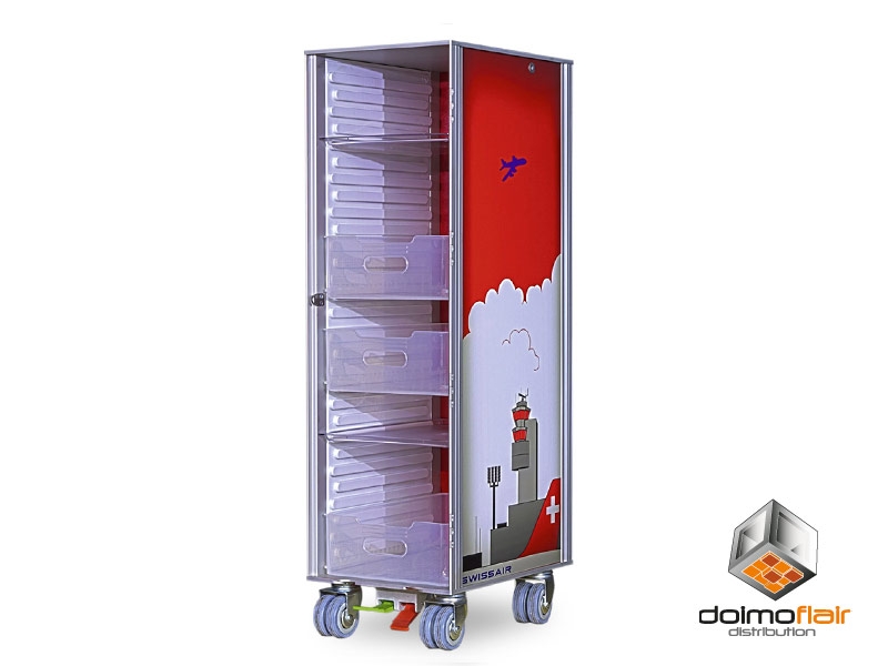 Airline trolley in aluminum Airport Design