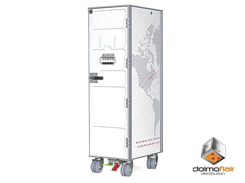 Flugzeugtrolley in Aluminium Welt Design
