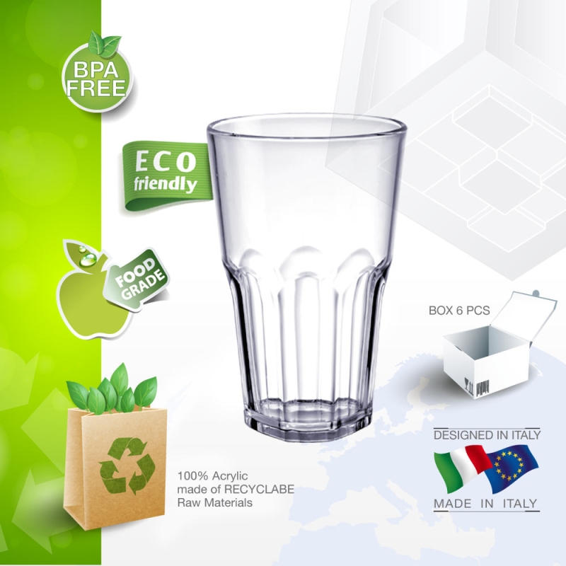 Cocktail glass Granity 30 cl. made of plastic