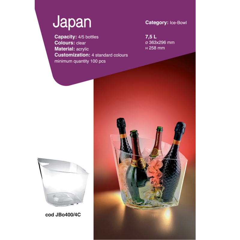 Wine cooler Champagne cooler Tokio Bowl made of plastic