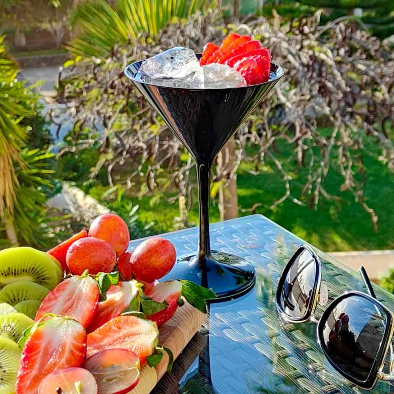 Black Cocktail Martini glass 23cl.