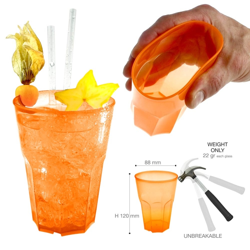 Cocktailbecher Orange