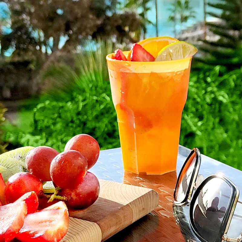 Cocktailbecher Orange