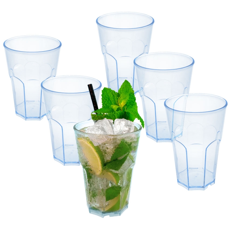 Cocktail glass made of plastic