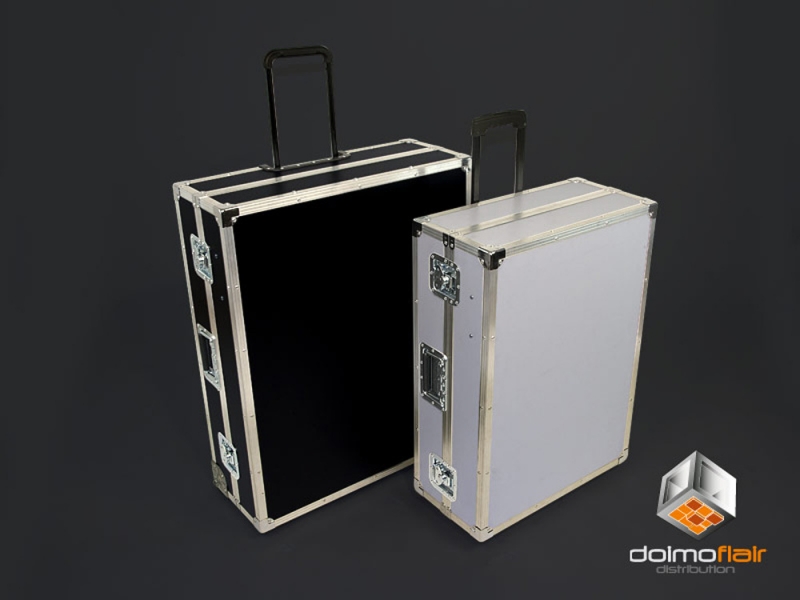 Mobile bar in flightcase black