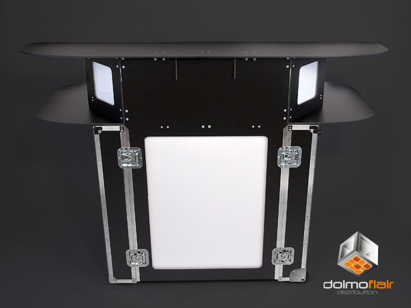 Mobile bar in flightcase black