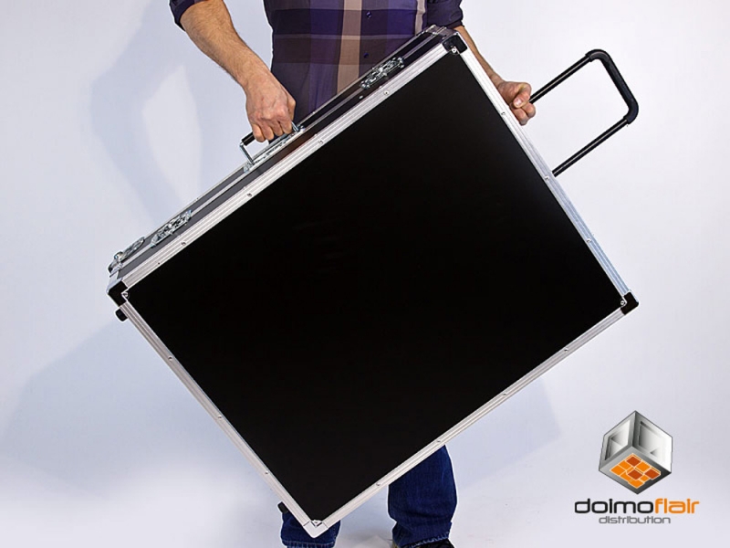 Mobile bar in flightcase black