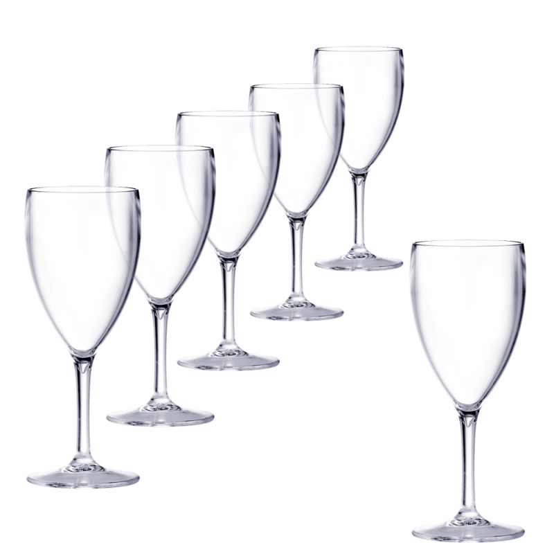 Wine glass plastic 34 cl.