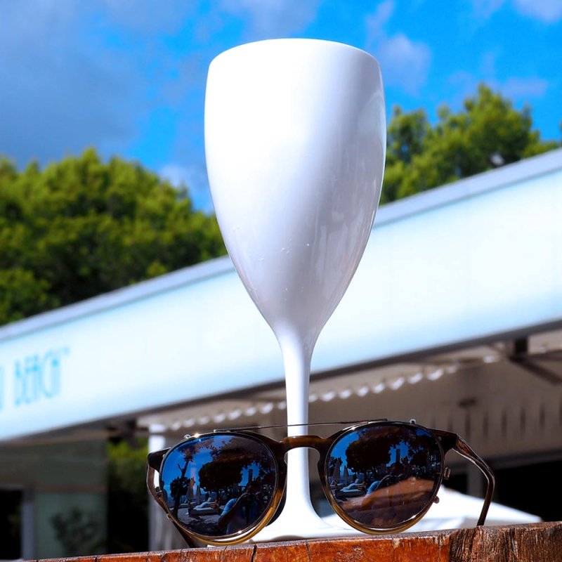 Weinglas Wine 34cl. aus Weiß Kunststoff